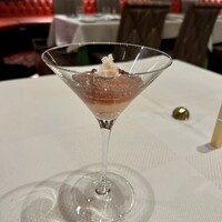 俺のフレンチ グランメゾン 大手町 - 泡とあう〜！海老のムース美味い