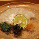 日本料理 晴山 - まこがれいのお造り