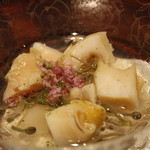 日本料理 晴山 - 白ばい貝とじゅんさい