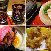 お料理 佐藤 - ローストビーフとウニなど。