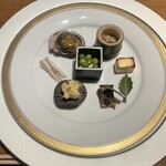 銀座ろくさん亭 - どれも、食べたことあるけど期待を上回りすぎる前菜