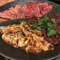 徳壽  - 和牛カルビ、和牛赤身、和牛薄切り上赤身