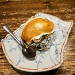 番屋ながさわ - 牡蠣のもと焼き　600円　初めて食べました！最高です！+｡:.ﾟおぉ(*ﾟOﾟ *)ぉぉﾟ.:｡+ﾟ