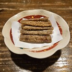 番屋ながさわ - ゴボウからあげ　470円　おつまみに最適