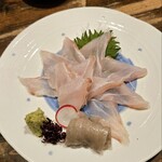 番屋ながさわ - 平目の刺身　時価1000円でした。たんぱくな平目のハズが濃厚な旨味！