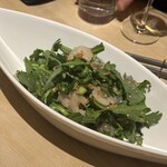 シンバル - 春菊とエビのサラダ