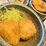 焼鳥 神保町とり瑛 - ふっくら鶏むねフライはころも薄めで脂っこくないです