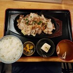 一心 - 霧島豚鉄板 生姜焼き