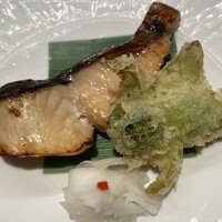 京懐石 美濃吉 そごう横浜店 - 旬菜　鰆柚庵焼き　ふきのとう　千枚かぶら