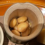 銀座 しのはら - 福豆代わりの柚子大豆