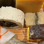 銀座 しのはら - わらびの信田巻き　子持ち昆布　黄身寿司にキンコ