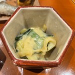 銀座 しのはら - イカとワケギ