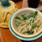 銀座 しのはら - 水菜と揚げ