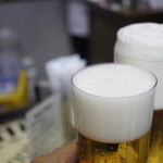 ビールスタンド重富 - 左一度、右三度注ぎ