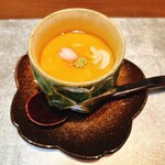 厨 花膳 - マダチとあん肝の茶碗蒸し