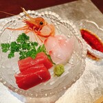 厨 花膳 - 本鮪中トロ ぼたん海老