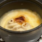 銀座 大石 - 真鱈の白子 トマトソース ベシャメルソース チーズ