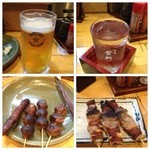 博多串焼きの店誠 - 茄子が出たので昨日は焼き鳥。(^O^)