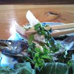 職人館 - この岩魚、見事なまでの肉厚でした