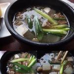 焼肉のMr.青木 - ユックッスという、お肉の入ったスープ