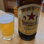 大衆酒場 西もり - 瓶ビール赤星(大)　550円