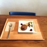 いとカフェ - 新メニューのチョコレートのスコーンです。４８０円