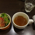 フォンティナ - サラダ、スープ付き