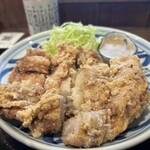 炭火焼和めし処 しんぱち食堂 - 鶏山賊揚げ❗️