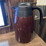 炭火焼和めし処 しんぱち食堂 - 熱いお茶❗️