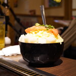 月島もんじゃ がってん - ●明太もちチーズもんじゃ