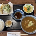 すみや庵 - そば定食750円（＋100円でカレー南蛮に変更）
