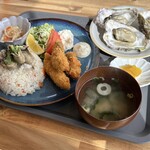 カキテラス波音 - 牡蠣ランチプレート