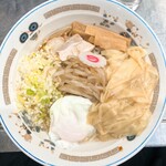 中華そば みたか - ワンタンメン油そば　半熟卵付き