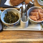 博多もつ鍋やまや - 食べ放題の明太子＆高菜