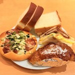 ブーランジェリ･エ･カフェ　オブジェ - 食べほ♡ネギと味噌ベーコン♡牛乳食♡カツサンド♡バナバナ♡