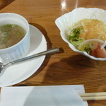 焼肉&グリル　貴坂 - スープ＆サラダ