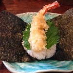 うどん茶屋 志道 - 志道 えび天むす