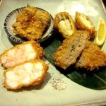 塩梅 - 鶏香味揚げ・帆立チーズ・海老かつ・手ごねかつ！