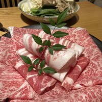 華蓮  大阪心斎橋店 - 美しい黒牛リブロース、黒豚肩ロース、黒豚バラ肉の盛り合わせ( ु ›ω‹ ) ु♡