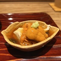 京味 もと井 - 雲丹と湯葉