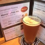 Goodbeer faucets - Manny's Pale ale@George Town Brewing

お初でしたが，苦味少なく比較的スッキリしたタイプのPale ale．最初の一杯に良い感じです(^^)