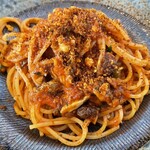 トラットリア エ ピッツェリア アミーチ - イワシのトマトソースパスタ