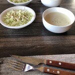 Steak House Usshisshii - Salad and Soup