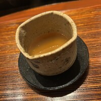 肉割烹 友百合 - テールスープ　ふしぎな味がしました