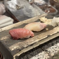 築地青空三代目  銀座三越 - めじ鮪　松川鰈