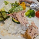 キッチン ブルー グローブ - ズッキーニを添えて