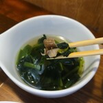 キッチン ブルー グローブ - 茸も入っています