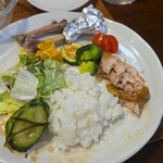 キッチン ブルー グローブ - 最後のワンプレート