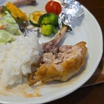 キッチン ブルー グローブ - こちらも箸で解せます