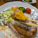 キッチン ブルー グローブ - ポテサラを添えて